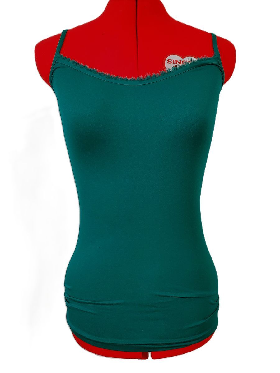 “The Limited” Green Fringed Tank Top – Size M