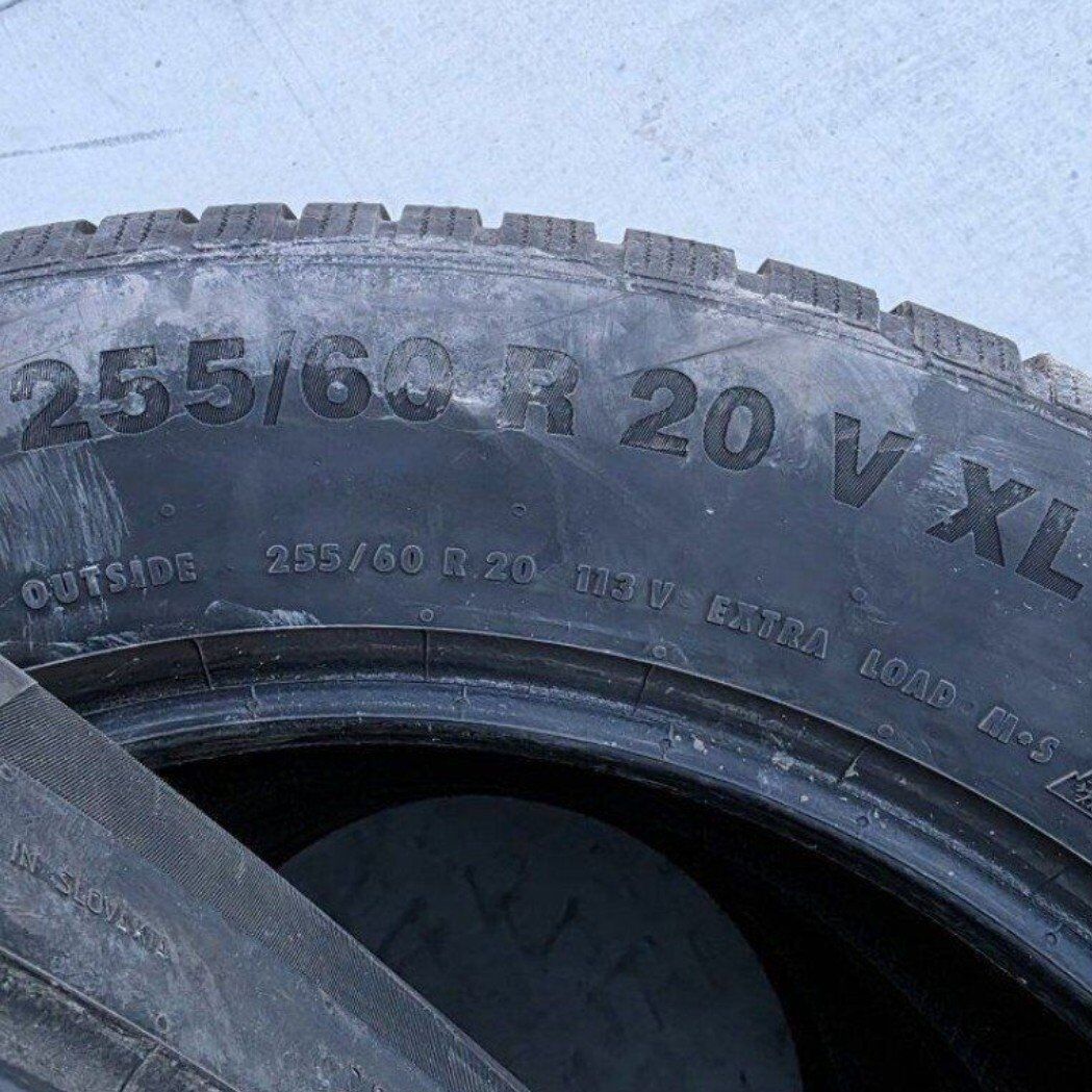 255 60 20 Continental WinterContact snow tires
