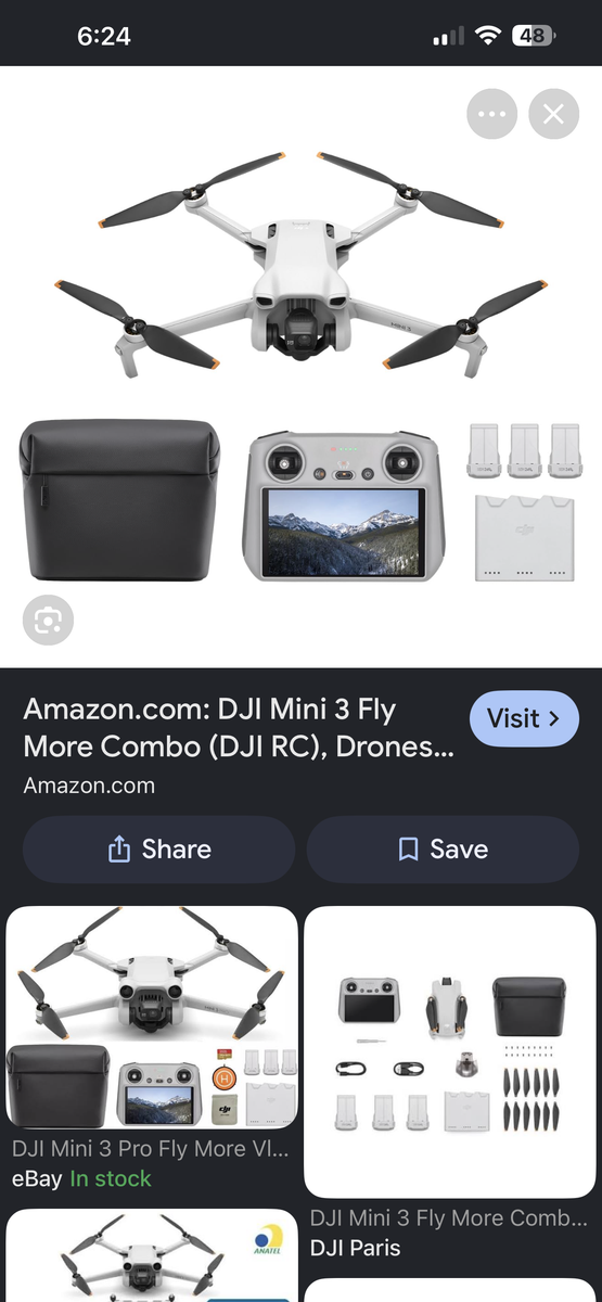 DJI mini 3 fly more combo