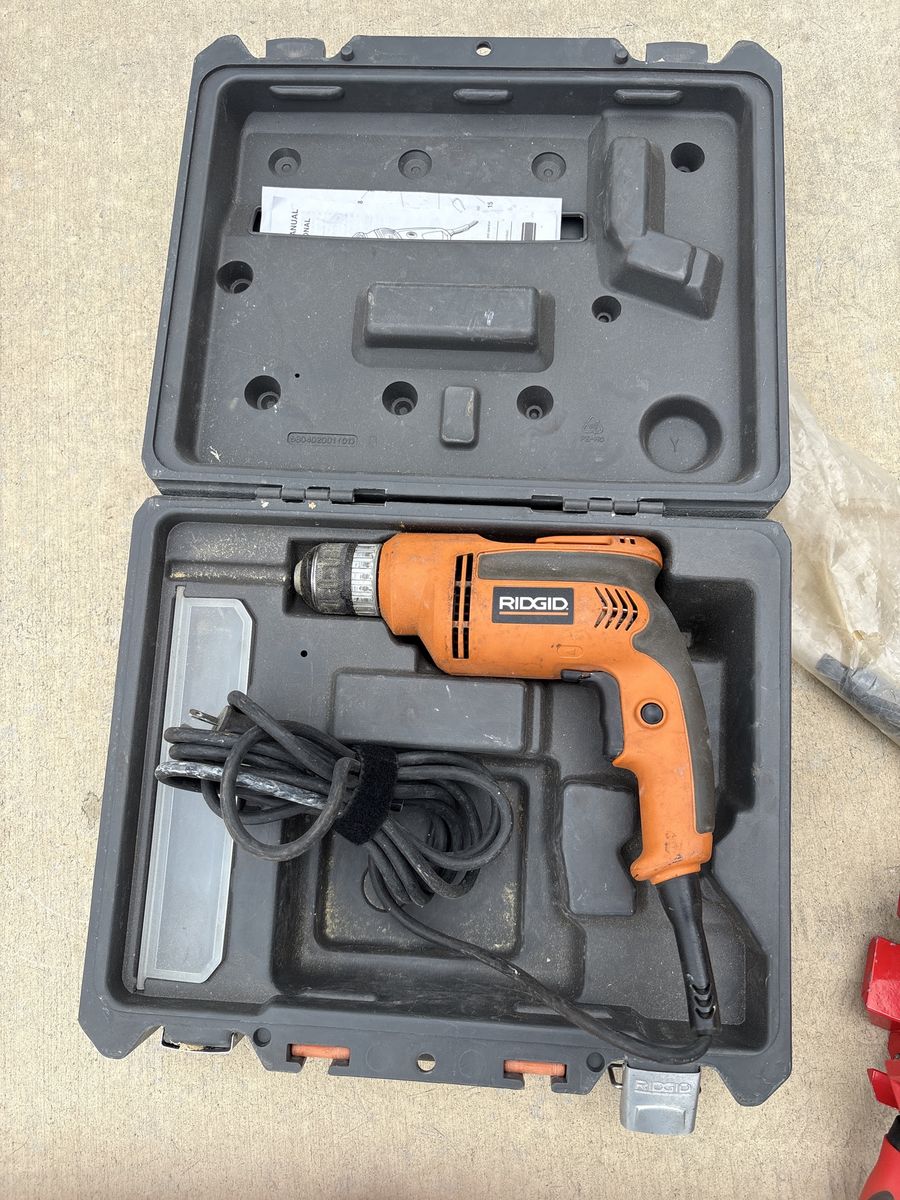 RIDGID Corded Drill w/ Case