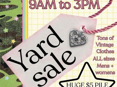 Vintage Clothing Yard Sale - All Sizes, Men's & Women's, $5 Pile, Everything Under $10!