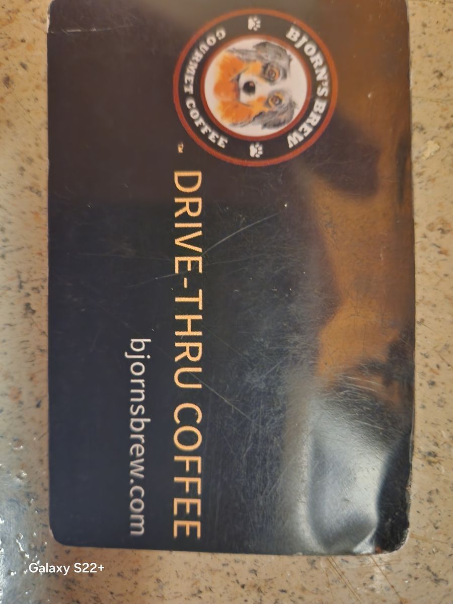 Bjorn's Brew Drive-Thru Coffee $100 Gift Card- Gourmet Coffee, bjornsbrew.com