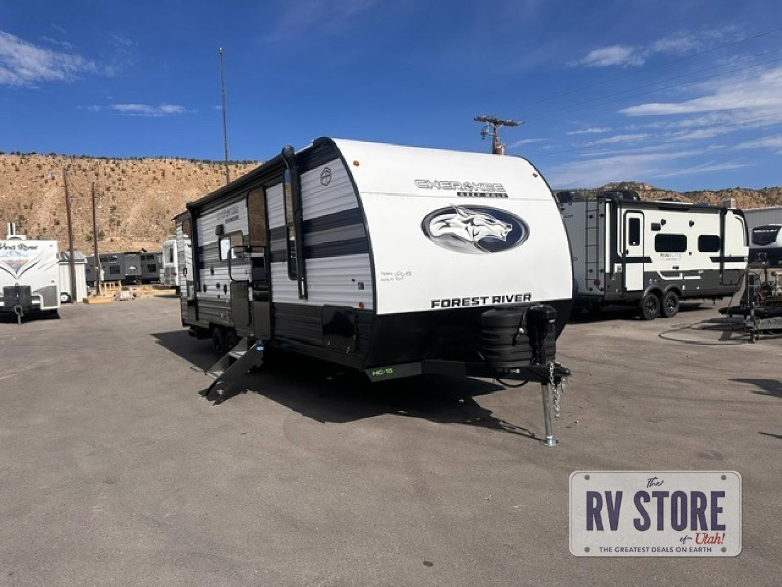 2027 Forest River RV Cherokee Grey Wolf 23DBH Travel Trailer Bunkhouse|Front Bedroom|Outdoor Kitchen|Two Entry/Exit Doors|U