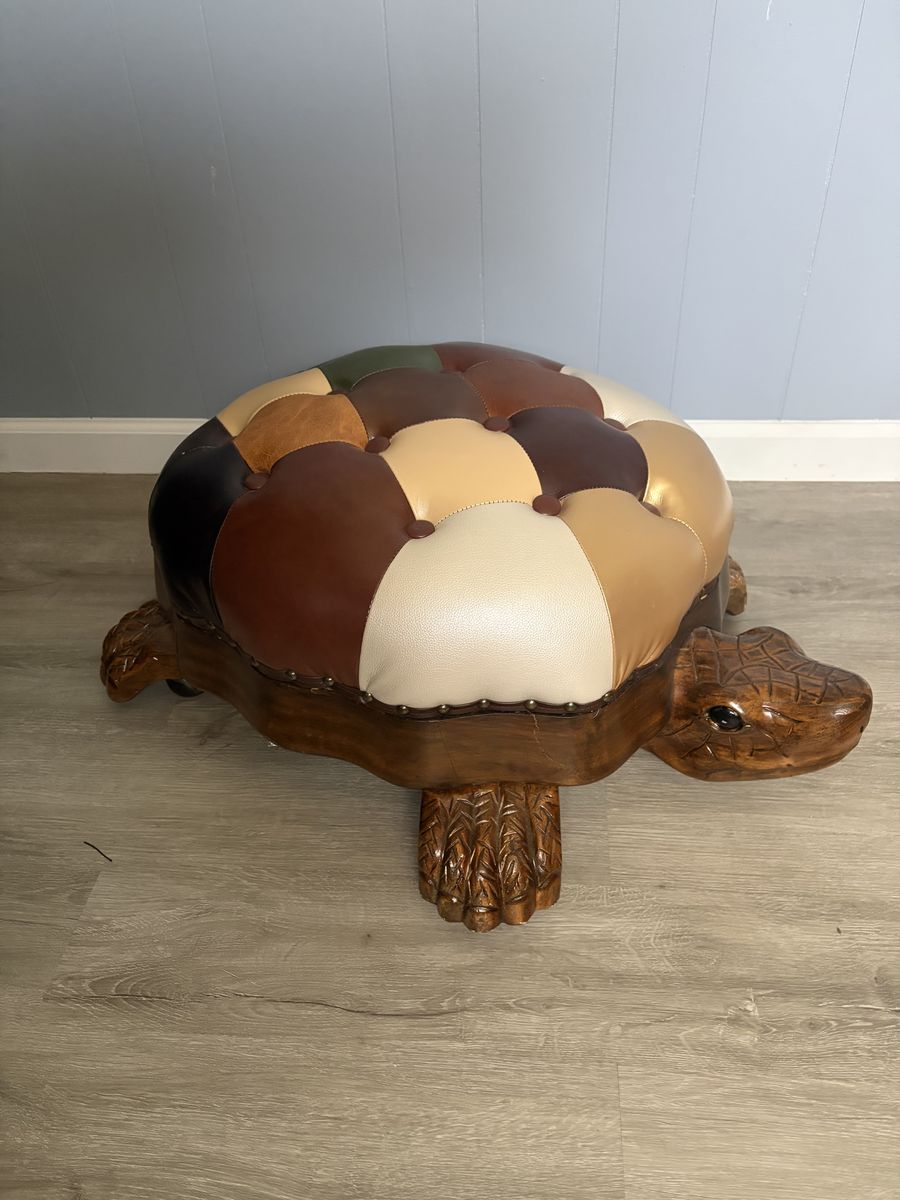 Wood Ottoman Footstool