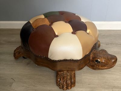 Wood Ottoman Footstool