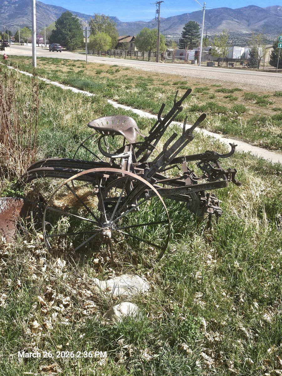 Antique farm equipment