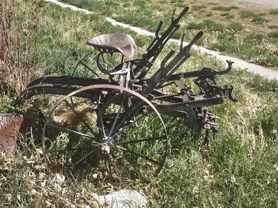 Antique farm equipment