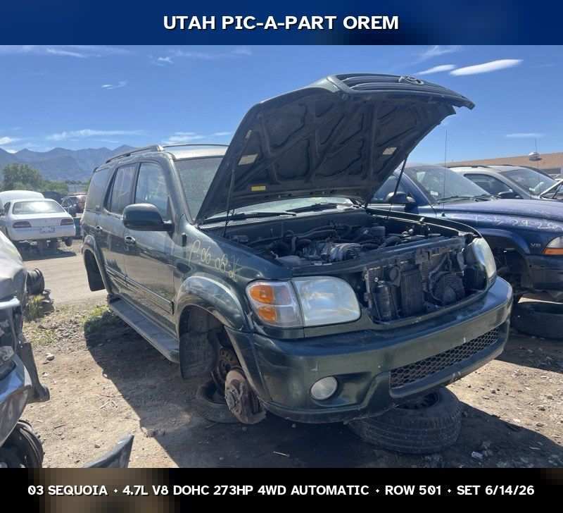 2003 Toyota Sequoia Parts - UTPAP Orem