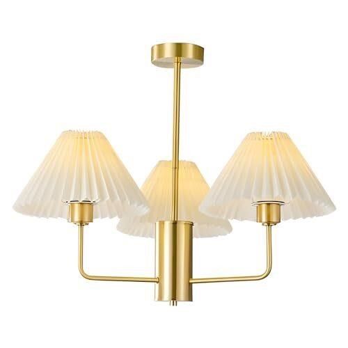 MPL01-3 GD Modern Gold Arm Chandeliers