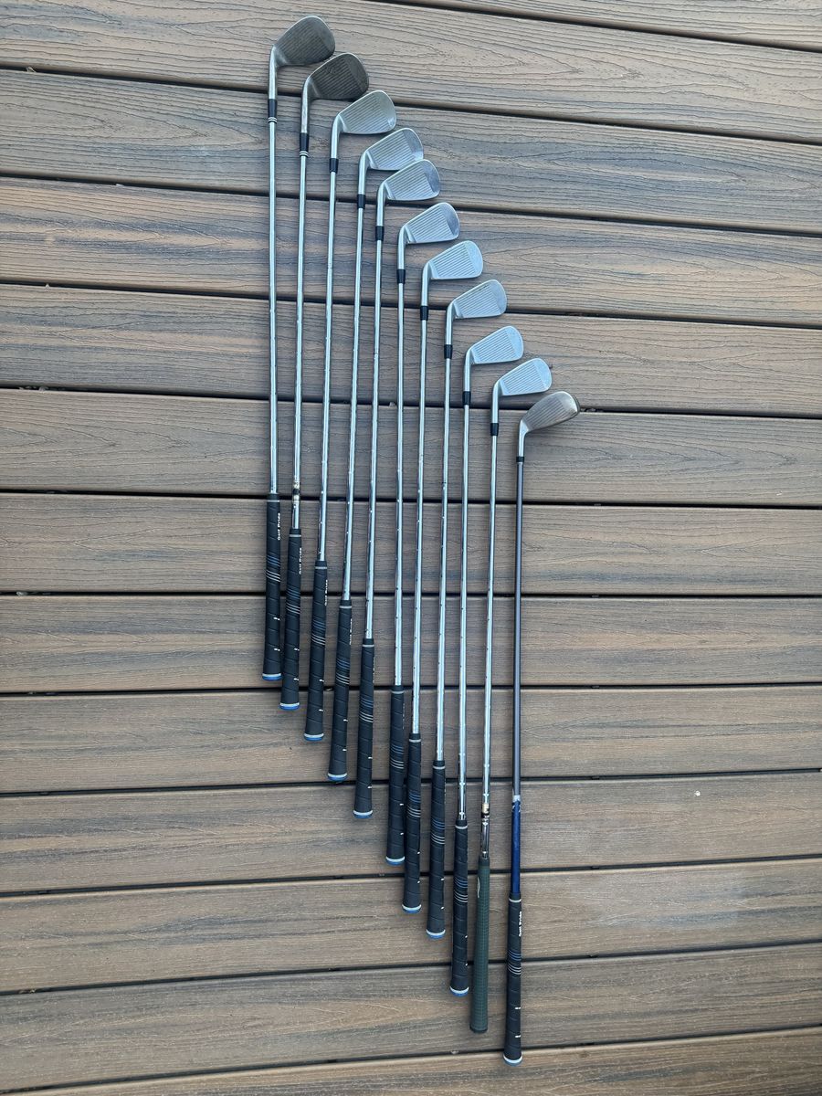 Callaway Golf X-Tour Iron Set Right Hand Steel Shafts with Cleveland wedges and BAZOOKA hybrid