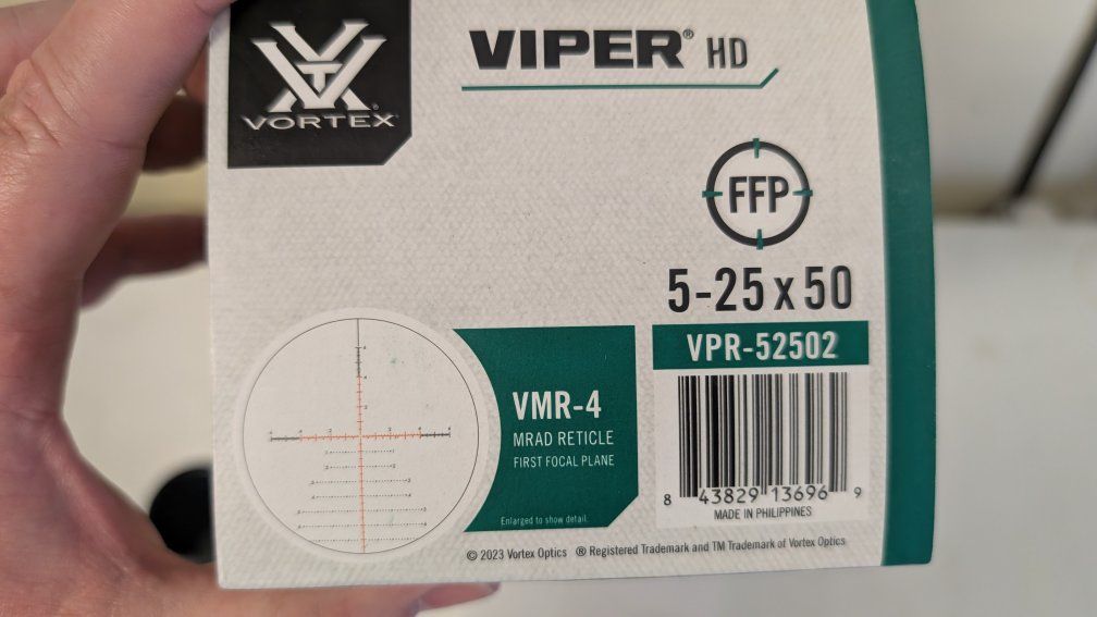 Vortex Viper HD 5-25x50 rifle scope