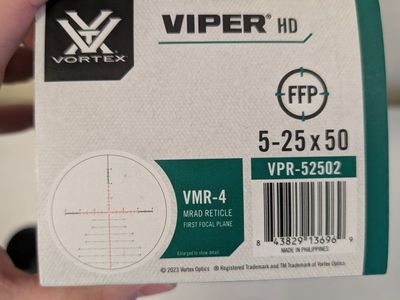 Vortex Viper HD 5-25x50 rifle scope