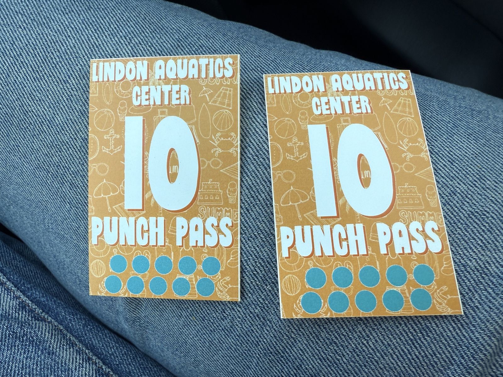 Lindon Aquatics Center Pool 10-Punch Pass (2 available) - Expires June 30, 2026