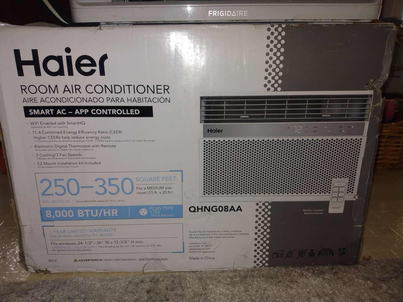 Haier 8000 btu window air conditioner