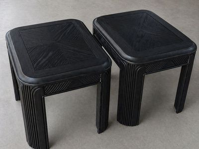 Fluted legs 80’s end tables