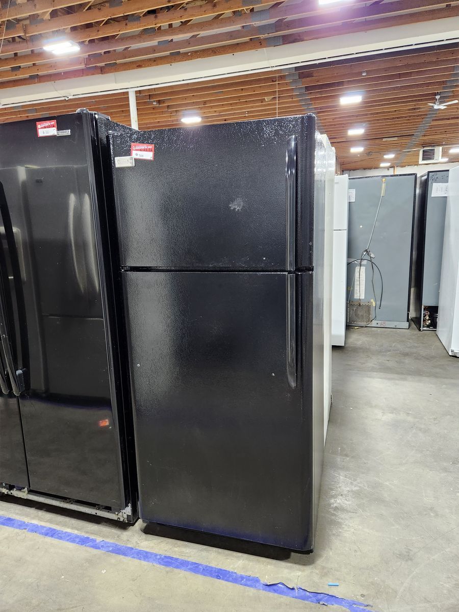 Frigidaire Black Top Freezer Refrigerator - Used, Good Condition