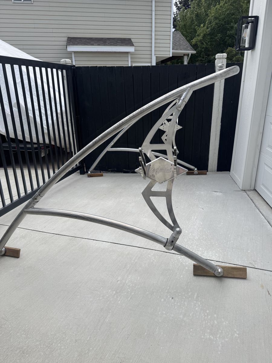 Aerial Wakeboard Tower - Universal Fit, Great Condition, Polished Aluminum