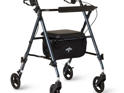 New Superlight Folding Aluminum Mobility Rollator Walker