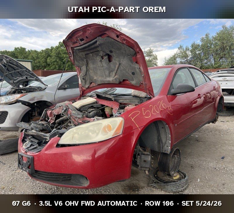 2007 Pontiac G6 Parts - UTPAP Orem