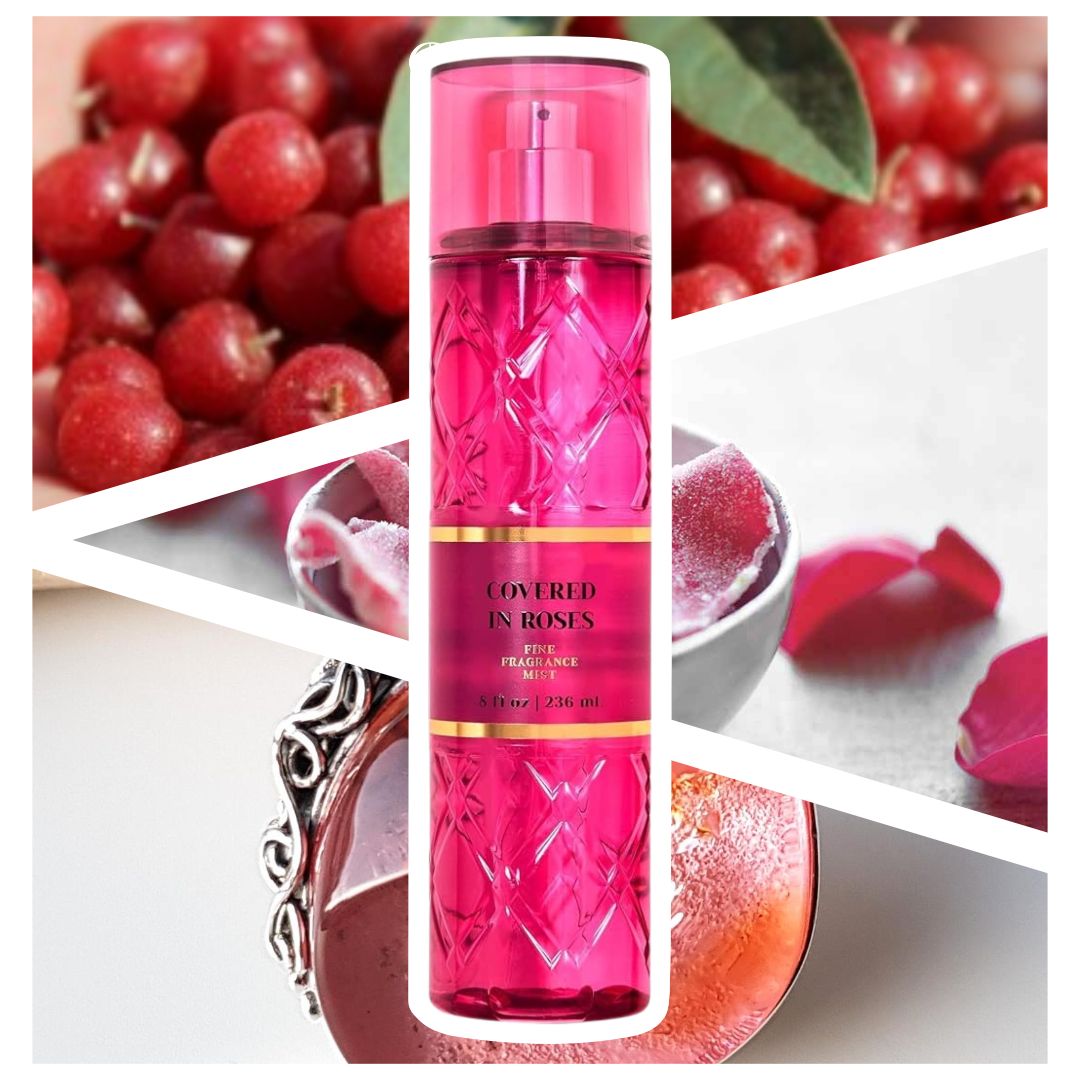 BATH & BODY WORKS -- EVERY DAY LUXURIES -- COVERED IN ROSES