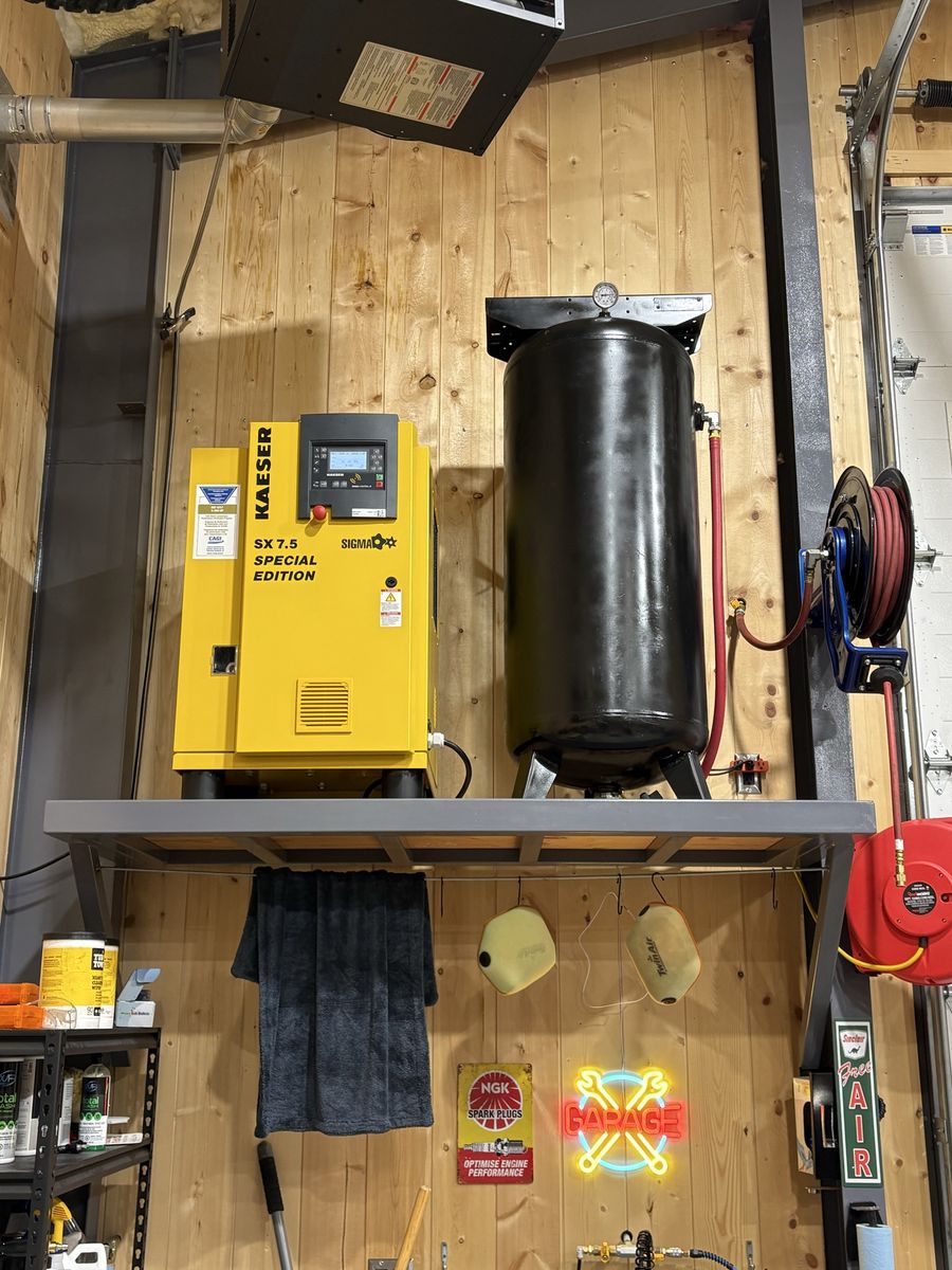 Brand New Kaeser SX7.5 Rotary Screw Air Compressor, Single Phase, 28 CFM, 100% Duty Cycle