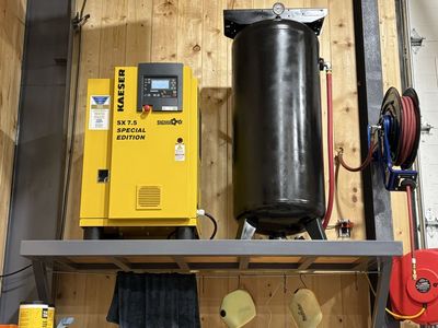 Brand New Kaeser SX7.5 Rotary Screw Air Compressor, Single Phase, 28 CFM, 100% Duty Cycle