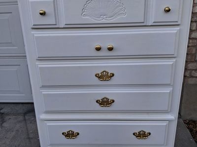 extra tall all wood white dresser/boy