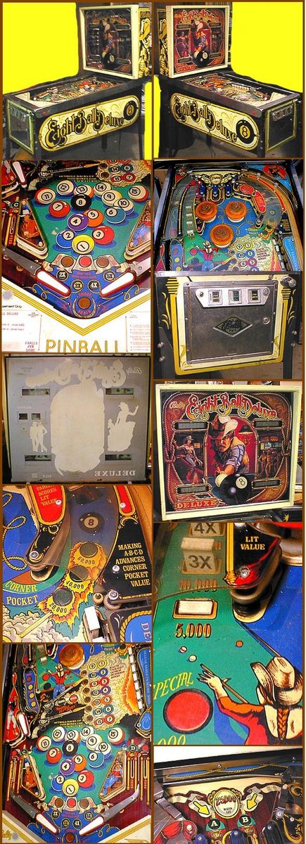 WANTED TO BUY: Bally EIGHT BALL DELUXE Pinball Machine