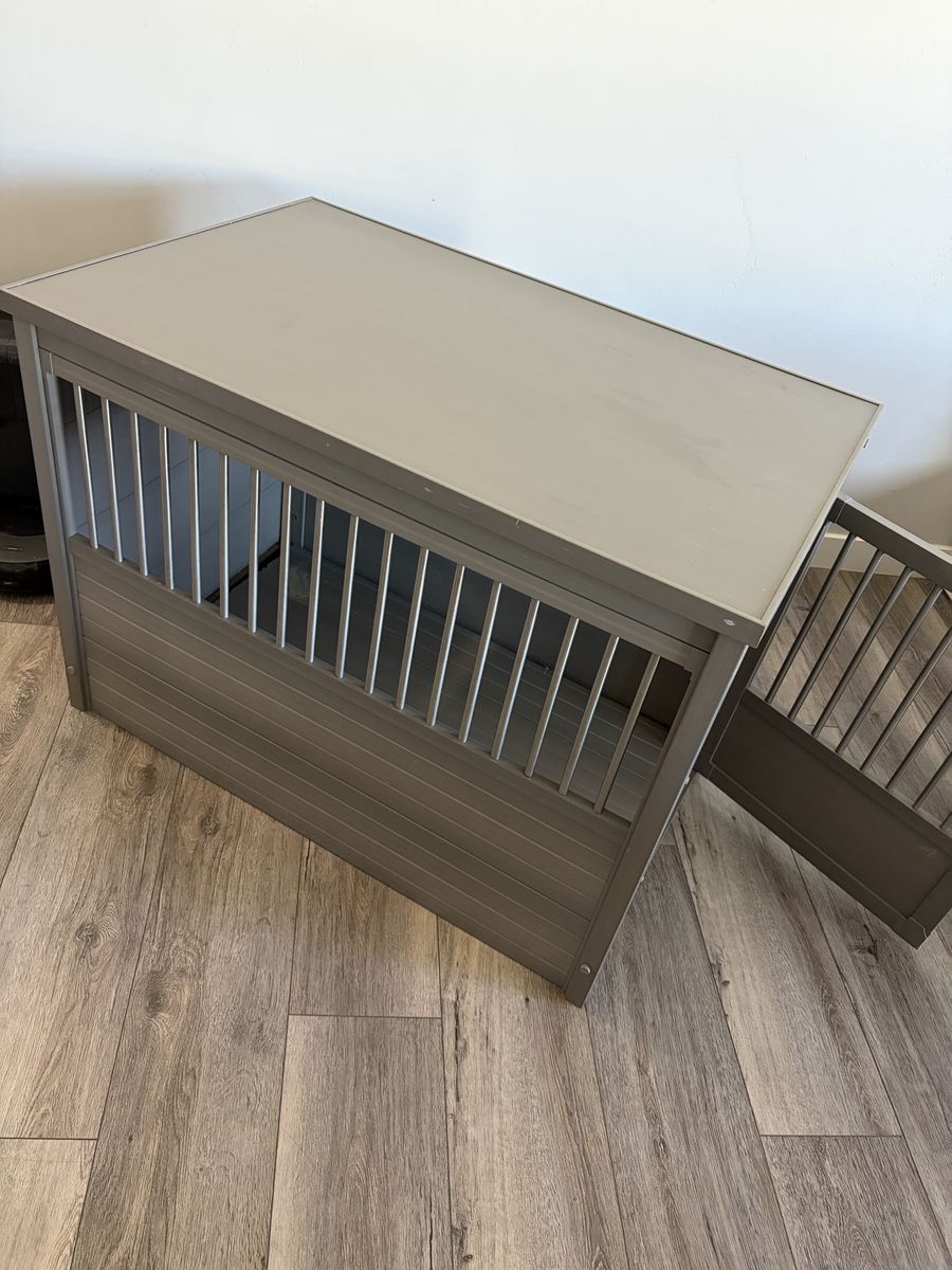 Pet crate end table
