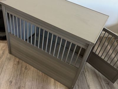 Pet crate end table