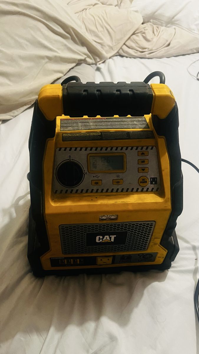 Jump starter, air compressor and portable power station usb