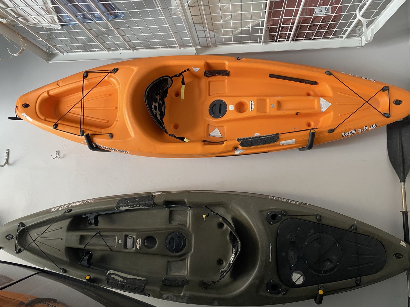 Sundolphin 10 Foot Kayaks with Paddles