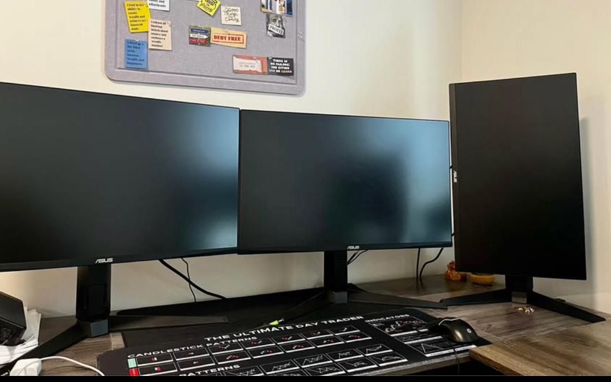 ASUS TUF- Gaming Monitor Bundle--Triple Monitor Set Up