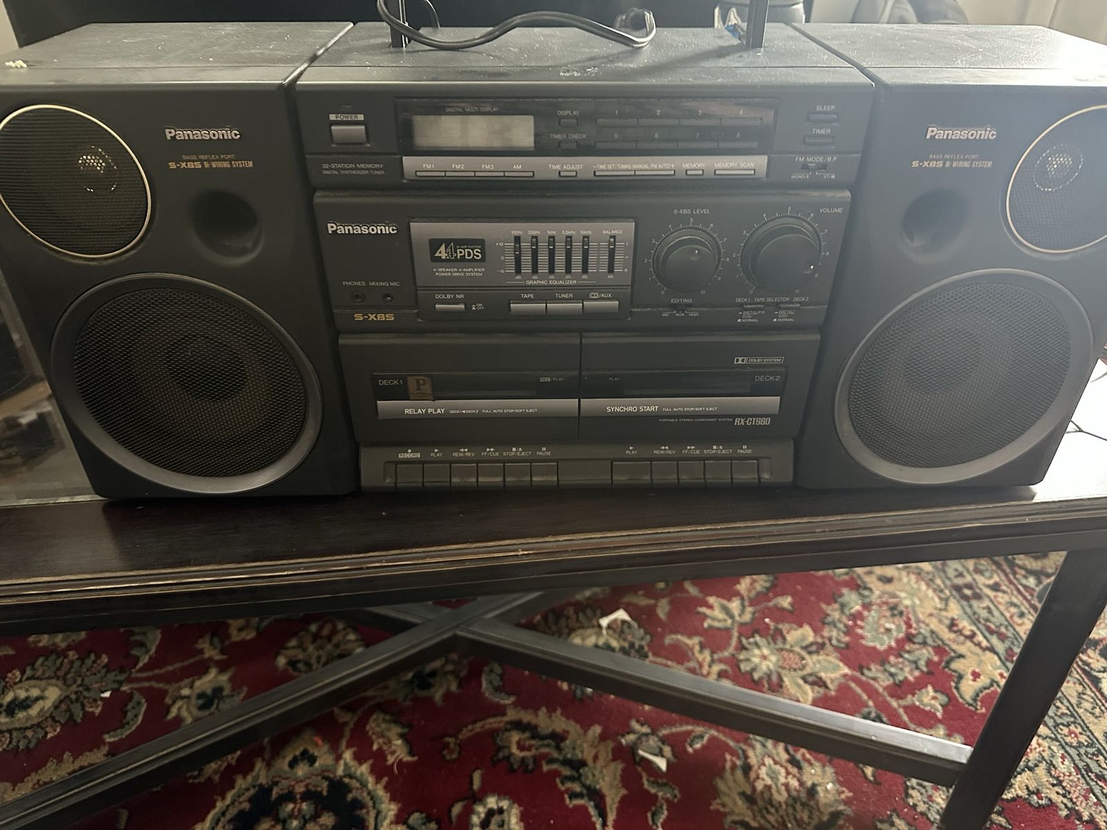 Panasonic Vintage Boom Box Tape Player