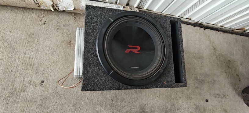 12" Alpine Type R 2ohm Subwoofer & Hifonics Zeus ZG-1800.1D 1800W Monoblock Amplifier Car Audio Set