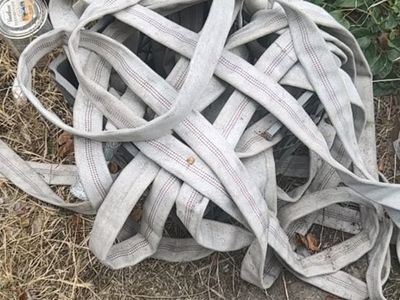 Used Fire Hose - Weathered Condition with Rust, Length 100’- one left
