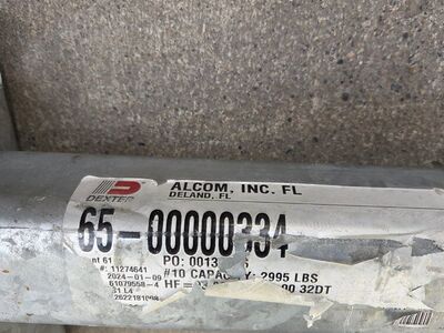 boat trailer axle 2,995 lbs