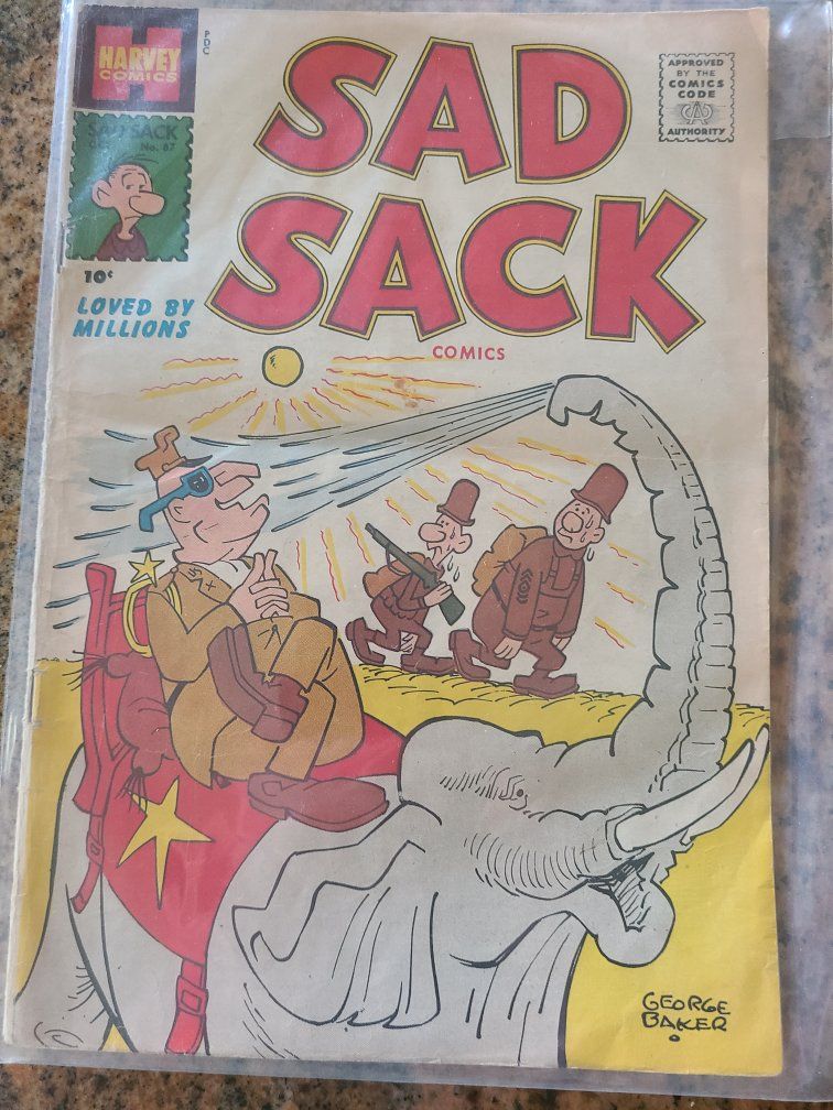 Vintage Sad Sack Comics #87 Vintage Harvey Comics 10 Cent Issue
