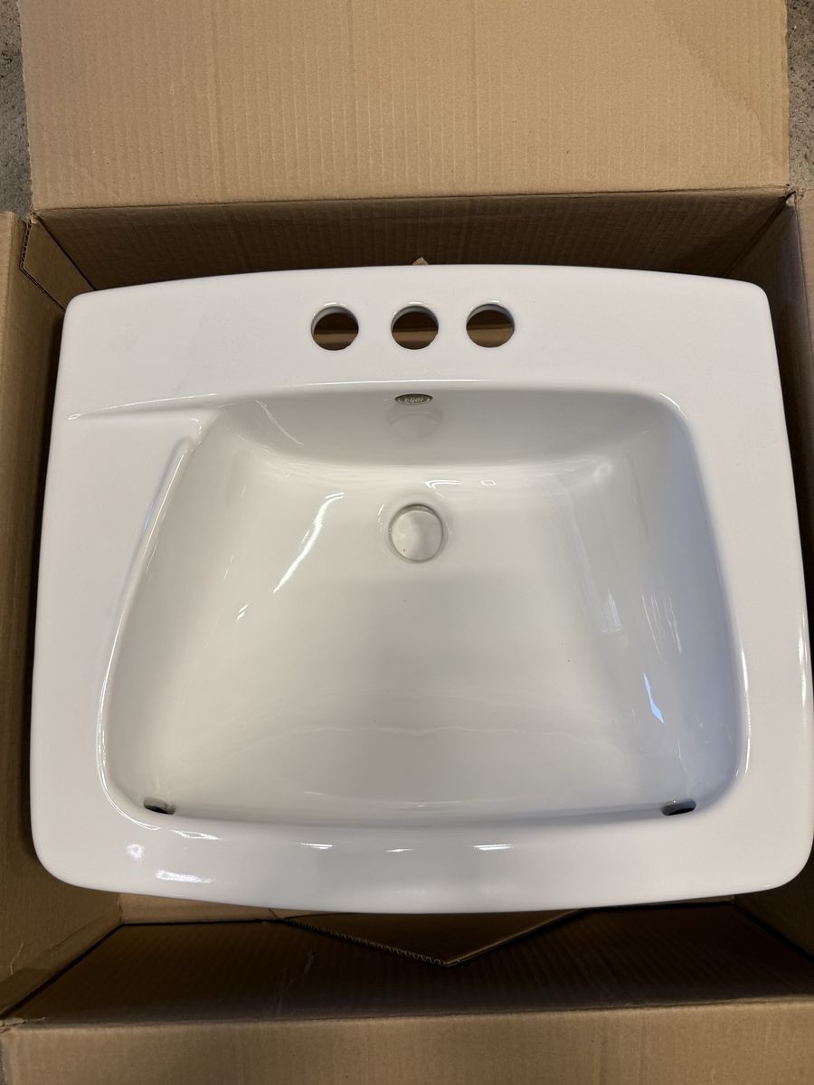 NEW Eljer “Kathy” Bathroom Sink – White – Model 051-3334-00
