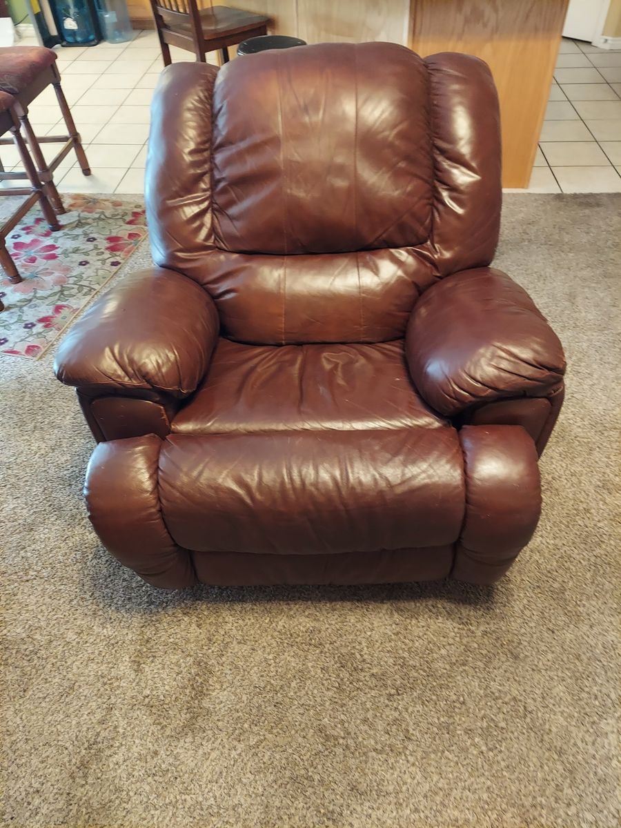Leather rocker/recliner. Must sell this weekend