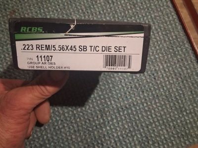 rcbs .223 rem 5.56x45 sb tc dies set