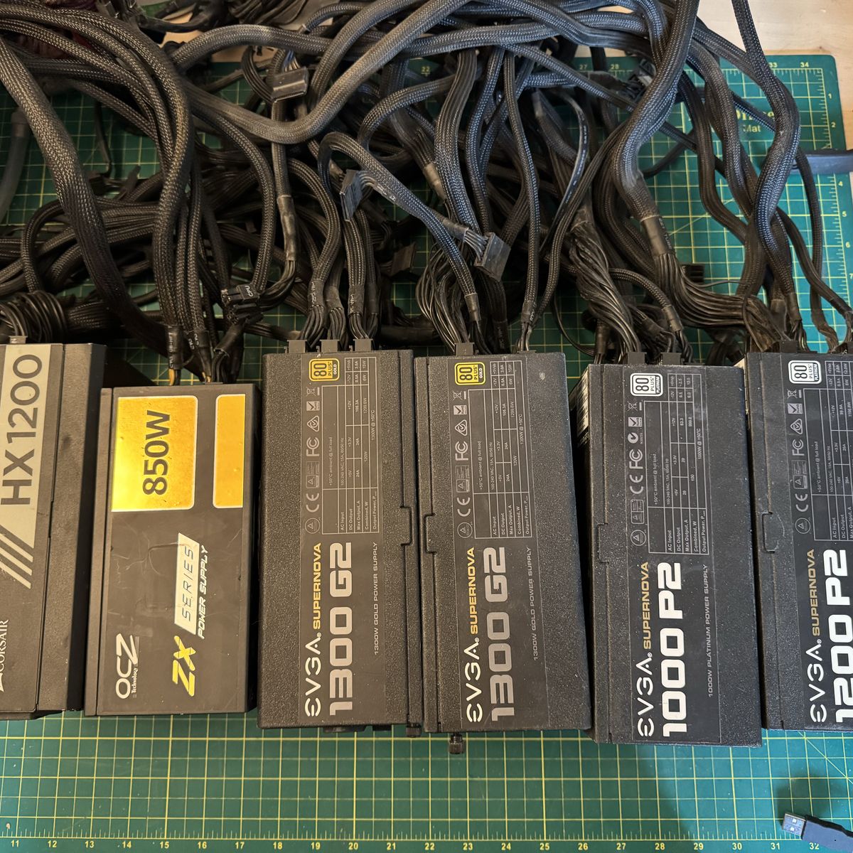 LOT OF 6 HIGH-END FULLY MODULAR PC POWER SUPPLIES