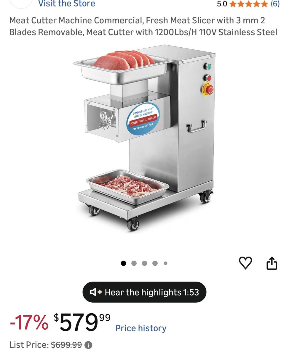 Fresh Meat Slicer