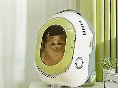 Cat dog trolley backpack air conditioning travel luggage