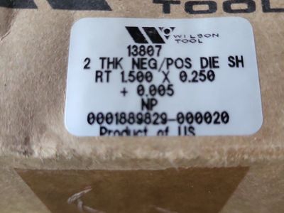 Wilson Tool 200002980820 1 1/4" B-Station Thick Turret Slitting Tool for Punch Presses