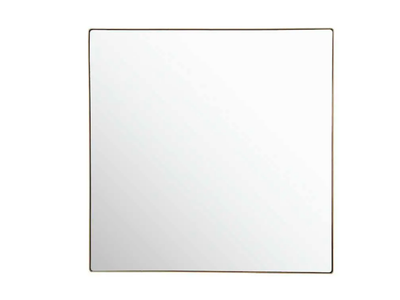 New in Box Varaluz Kye 40" Square Flat Steel Framed Accent Mirror