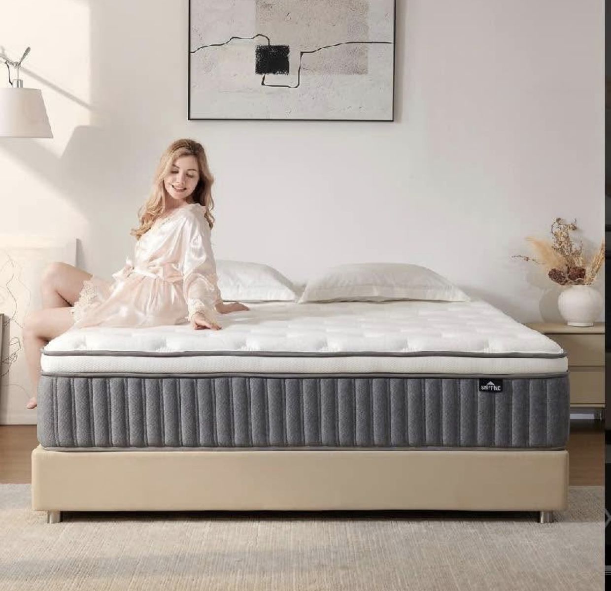 (New in box) 12” Full size hybrid mattress-medium