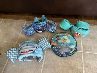Baby and toddler S life jacket floatations $15.00 each new float $20.00