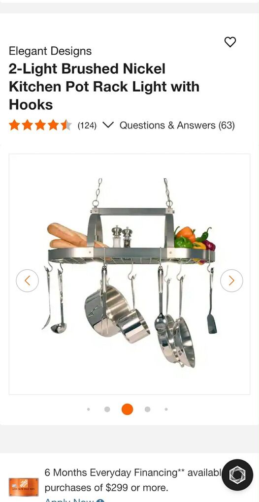 Elegant Designs Lighted Pot Rack