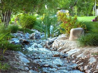 Memorial Estates plots in garden of meditation